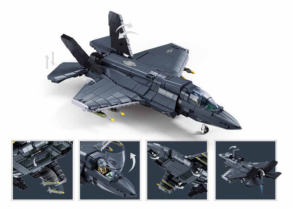 F-35 Fighter Jet Building Block Set (705 pieces)