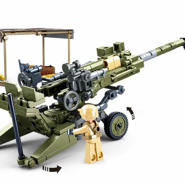 M777 Howitzer Artillery Building Bricks (245 pieces)