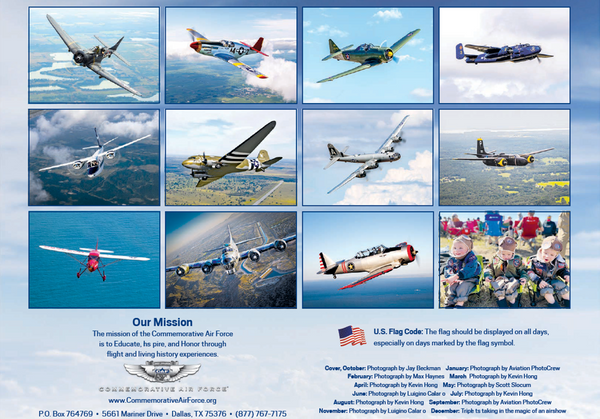 2027 Commemorative Air Force Calendar
