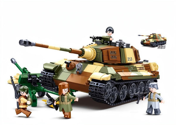 King Tiger Heavy Battle Tank Building Bricks (930 Pieces)