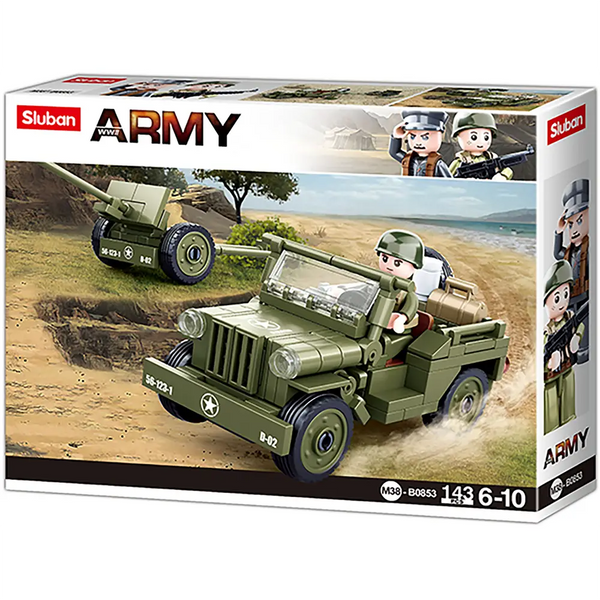 Willys Jeep Building Brick Kits (143 Pieces)