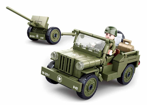 Willys Jeep Building Brick Kits (143 Pieces)