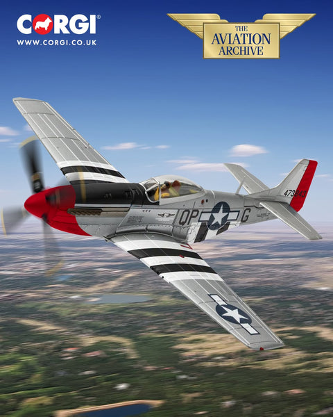 Corgi Models "Red Nose" P-51 Mustang 1:72 Scale (PRE-ORDER)