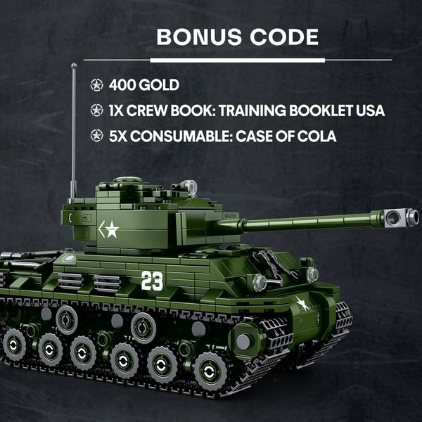 World of Tanks - Sherman Tank Brick Set (836 Pieces)