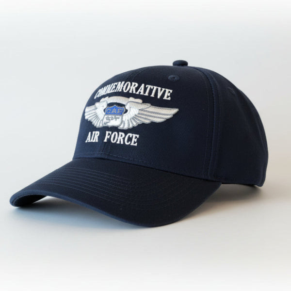 Navy blue cap with 'Commemorative Air Force' logo on a white background