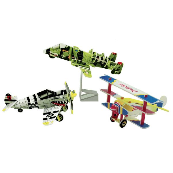 3-D Aircraft Jigsaw Puzzles