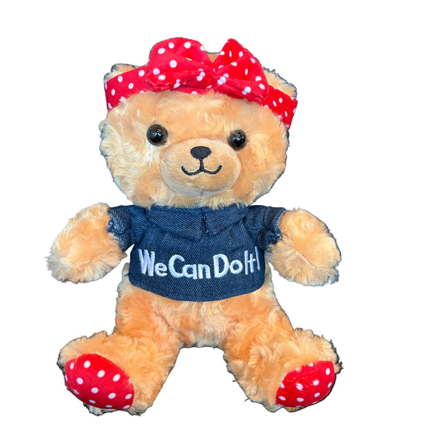 Rosie the Riveter Plush Bear