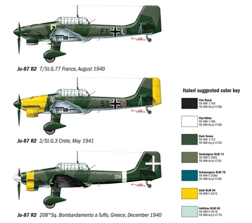 Italeri JU-87 B2 1:72 Scale