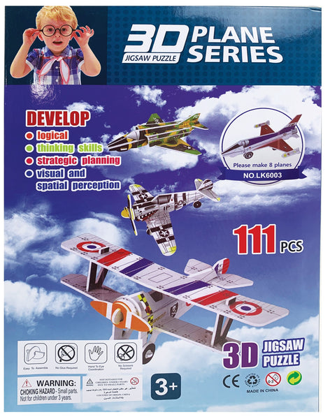 3-D Aircraft Jigsaw Puzzles