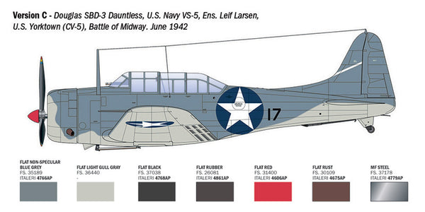 Italeri SBD-3 Dauntless 1:48 Model Kit