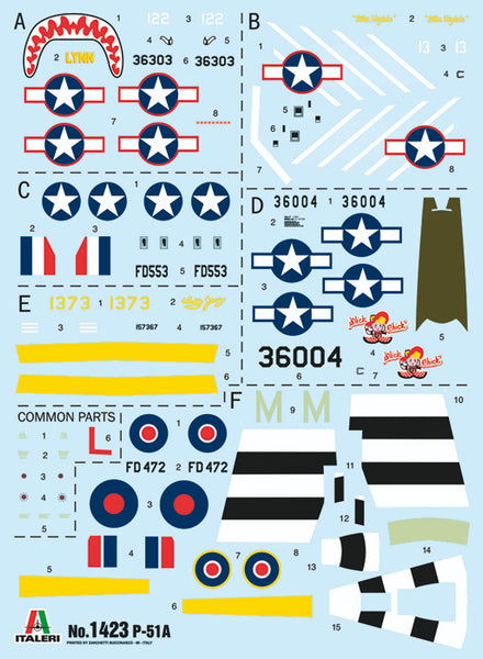 Italeri P-51A Mustang 1:72 Scale
