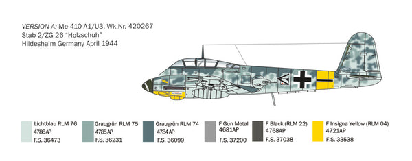 Italeri Me 410 A-1 Hornisse 1:72 Scale