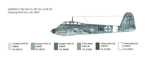 Italeri Me 410 A-1 Hornisse 1:72 Scale