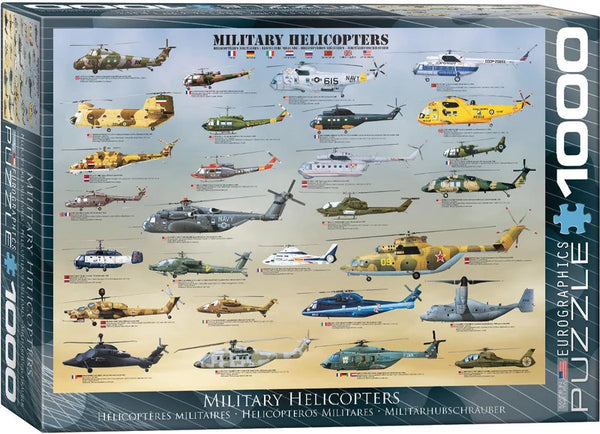 Military Helicopters Puzzle 1000 piece