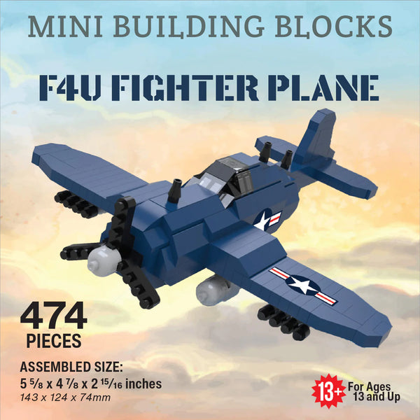 F4U Fighter Plane Mini Blocks 474 pc