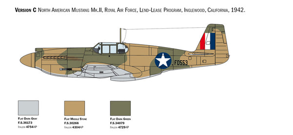 Italeri P-51A Mustang 1:72 Scale