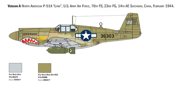 Italeri P-51A Mustang 1:72 Scale