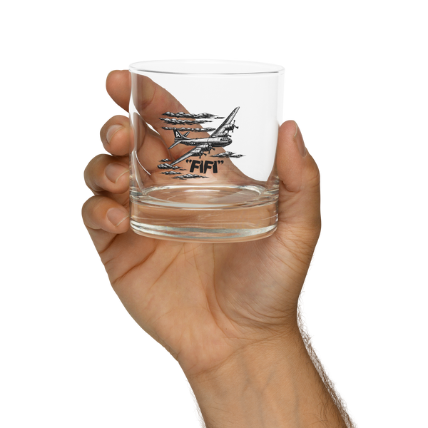 B-29 "FIFI" Rocks glass