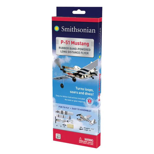 Smithsonian P-51 Rubber Band-Powered Flyer