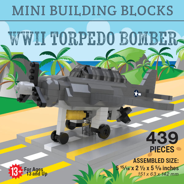 WWII Torpedo/Bomber Mini Blocks 439 pc